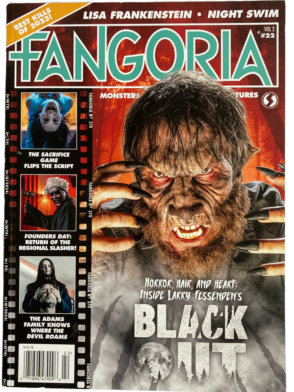 Magazine cover of Fangoria Vol. 2 #22 featuring a Blackout and more