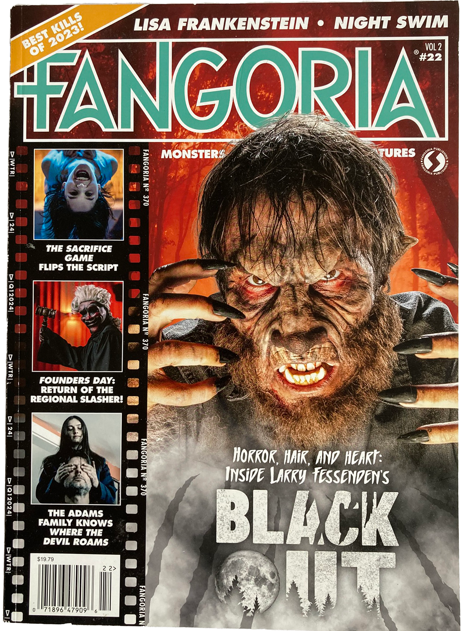 Magazine cover of Fangoria Vol. 2 #22 featuring a Blackout and more