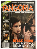 Magazine cover of Fangoria featuring horror-themed images and text.