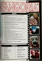 Fangoria Vol. 2 #25 Limited Edition Subscriber Cover featuring horror film stills and vintage magazine layout with creature close-ups