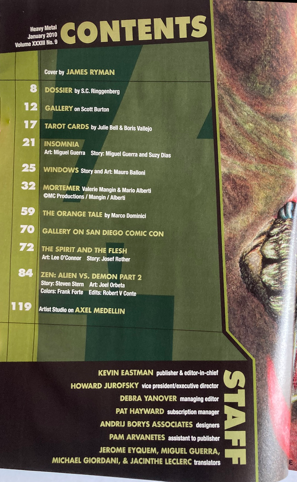 Heavy Metal  Jan. 2010