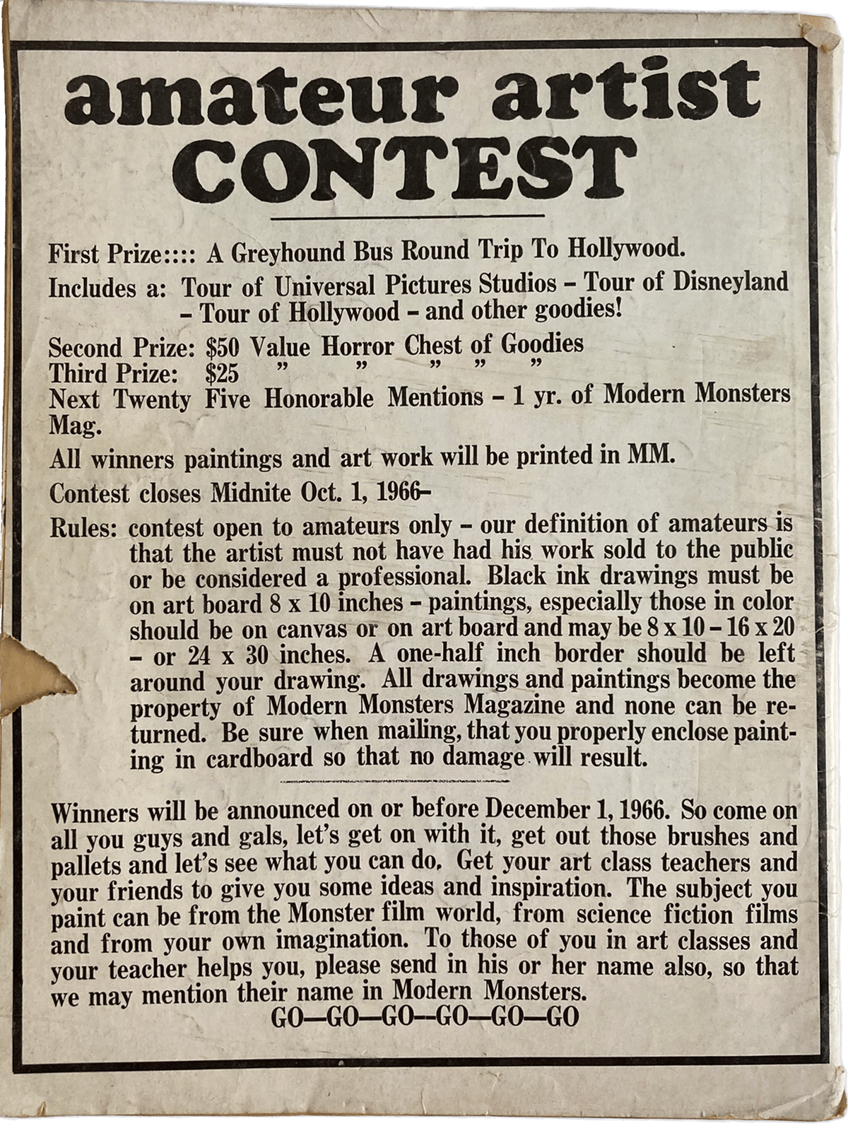 Modern Monsters #3 (Aug. 1966)