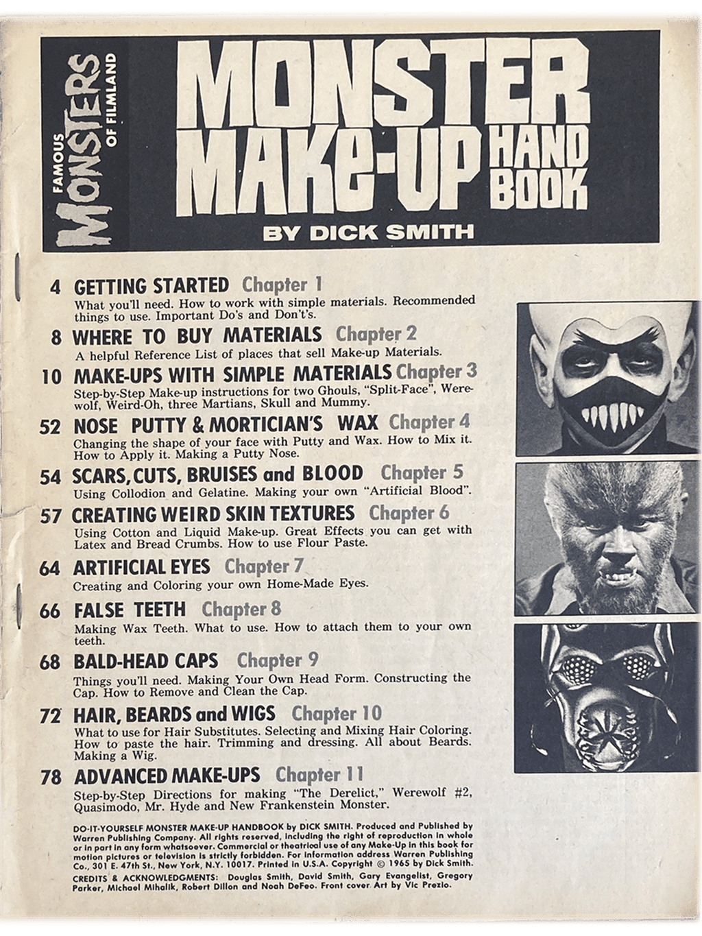 Do-It-Yourself Monster Make-Up by Dick Smith (1965)