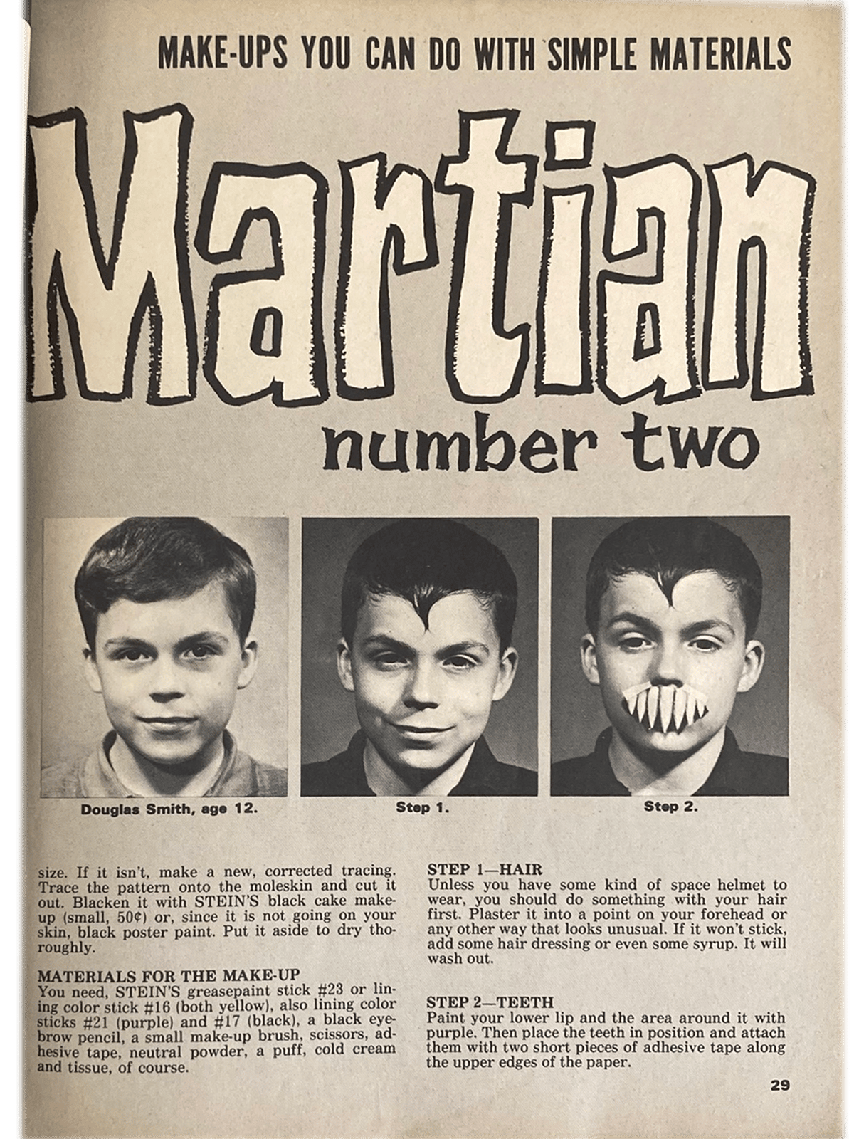 Do-It-Yourself Monster Make-Up by Dick Smith (1965)