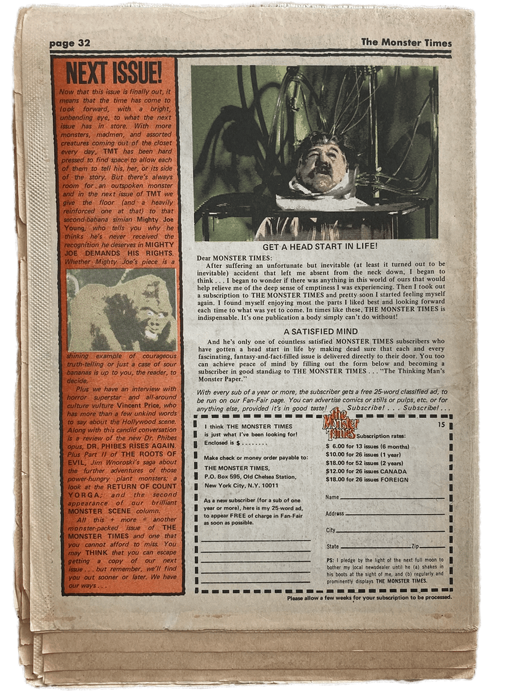 Monster Times (1972) #15